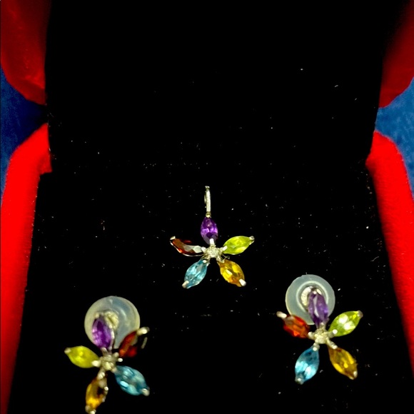 Marquise Flower Mix Gem Set - Picture 2 of 8